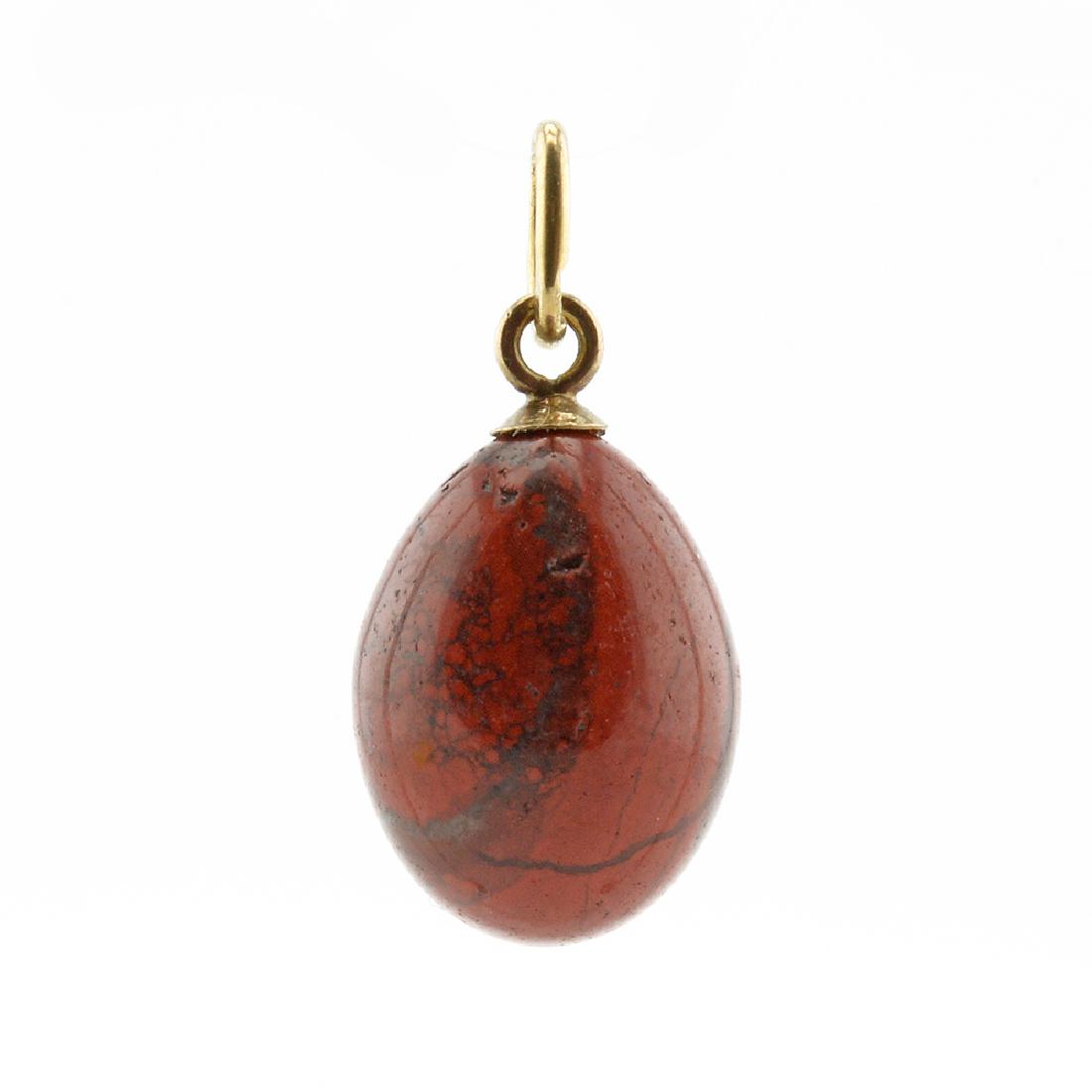 Faberge Gold and Jasper Pendant Egg (1 of 3)