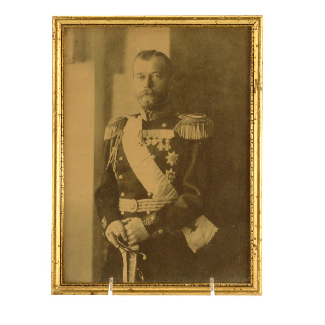 A Framed Photo Print of Russian Emperor Nicholas II (1 of 3)