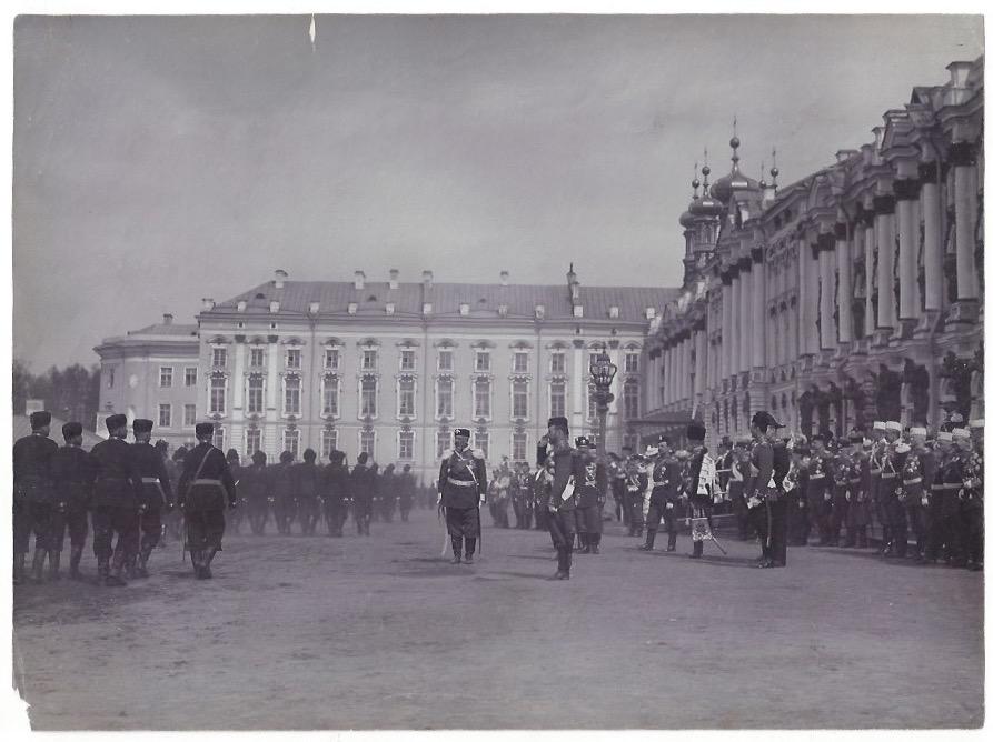 Tsar Nicholas II Reviewing Troops Photo: Tsar Nicholas II Reviewing Troops Photo Dimensions: 8 3/4 x 6 1/2