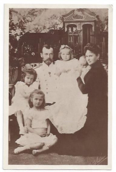 Tsar Nicholas II with Family Photo Post Card: Tsar Nicholas II with Family Photo Post Card Dimensions: 3 5/8 x 5 1/2