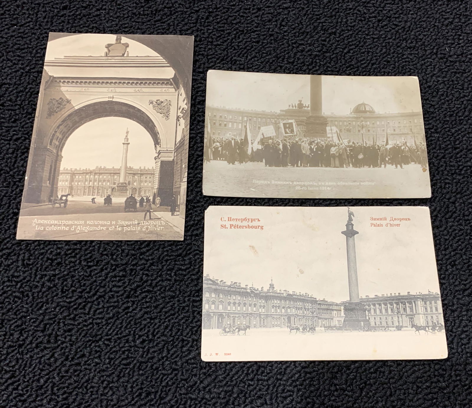 3 Post Cards of Alexander Column (1 of 1)