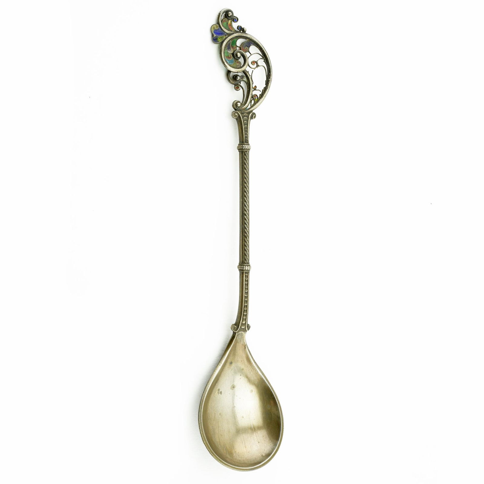 Norwegian Plique enamel spoon (1 of 3)