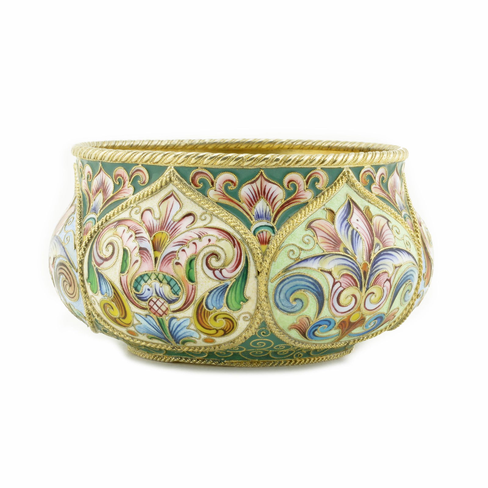 Feodor Ruckert Enamel Lobed Bowl (1 of 5)