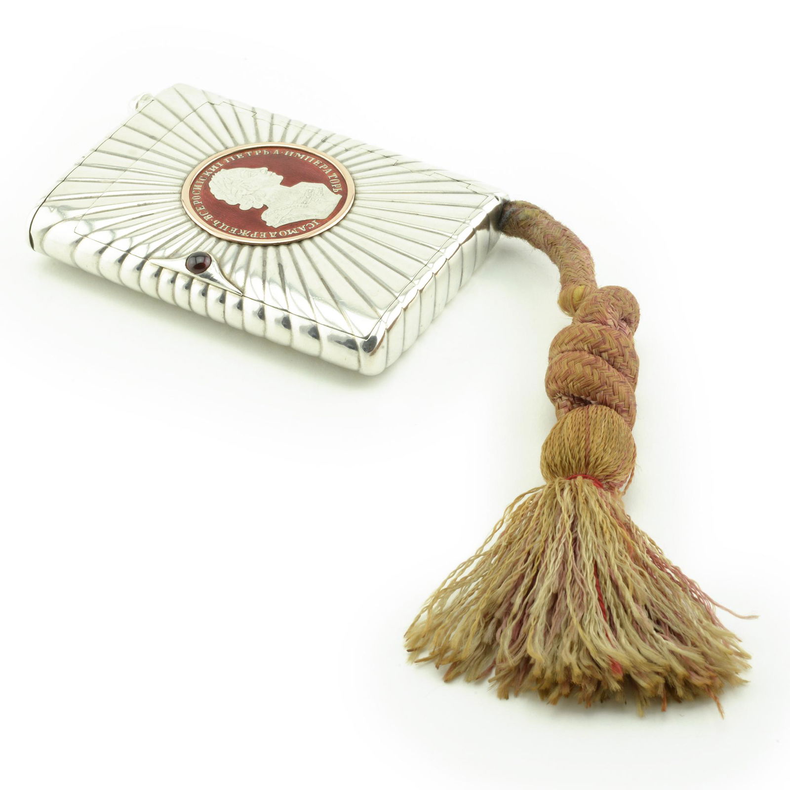 A Faberge silver and enamel cigarette case (1 of 10)