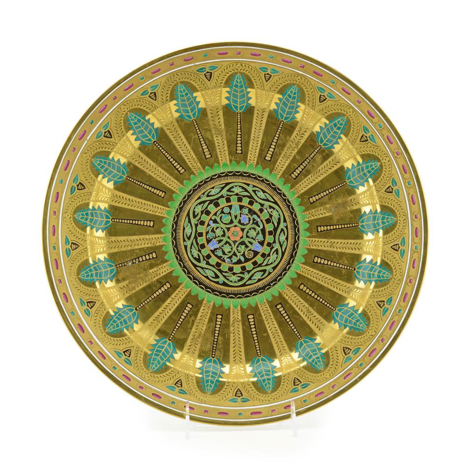 A Russian Imperial Porcelain Factory charger from the Kremlin Service (1 of 5)