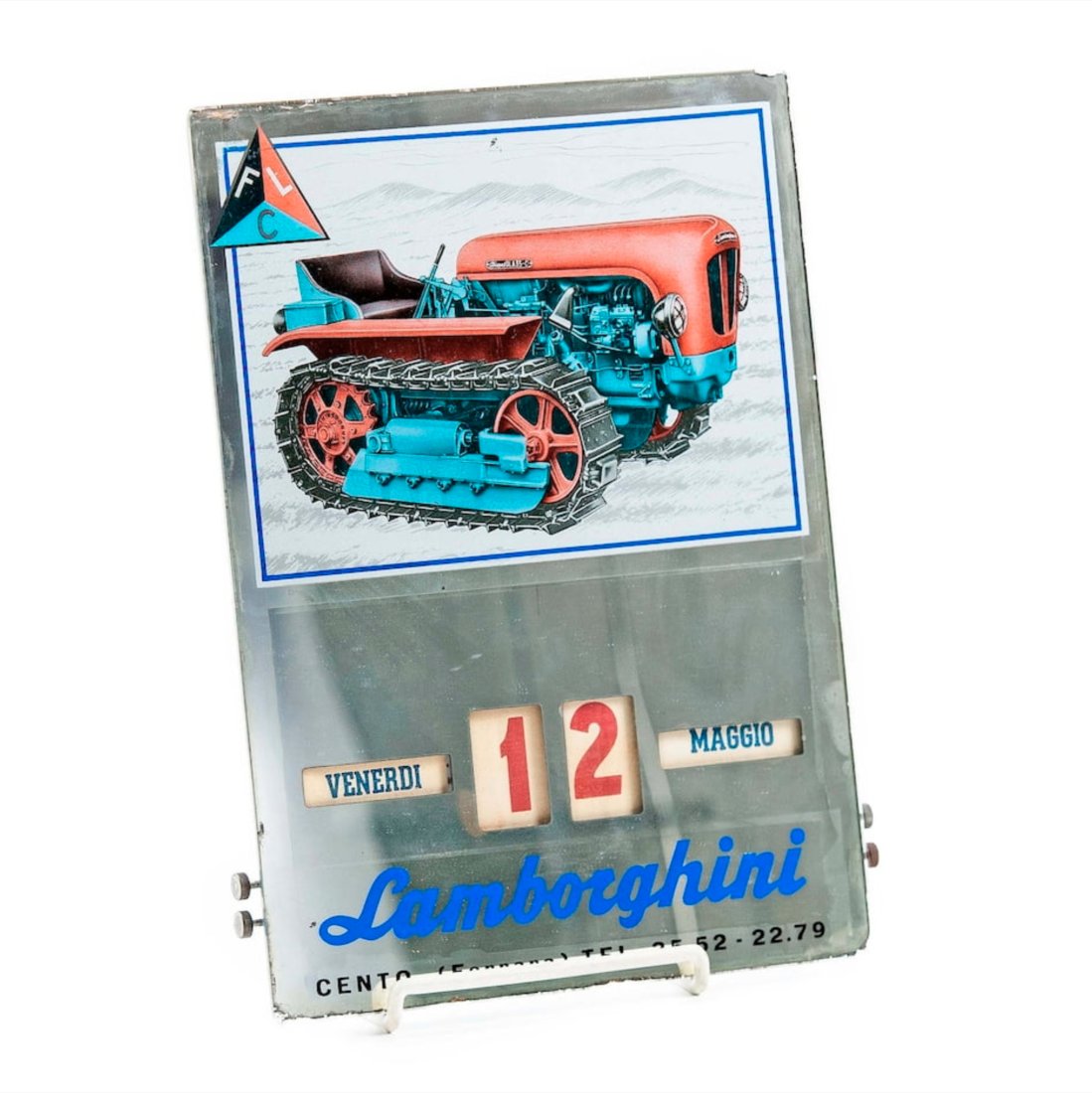 A 1950's Lamborghini Tractor Dial Calendar for Authorized Dealers (1 of 2)