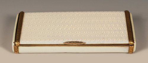 A Fabergé Hollming guilloché enamel case, ca1904-08 (1 of 7)