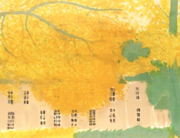 Andre Brasilier-Autumn Lithograph (Frn. 1929-2004): "Autumn" Signed Lithograph - 22 x 28 - #151/300 Edition