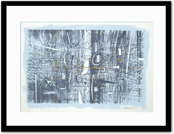 120: PAUL MAXWELL SERGRAPH (American 20th Cent): "Abstract," Signed Original Serigraph, #8/10 - 24" x 16"