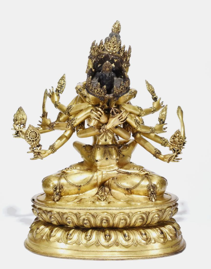 Chinese gilt bronze buddha (1 of 9)