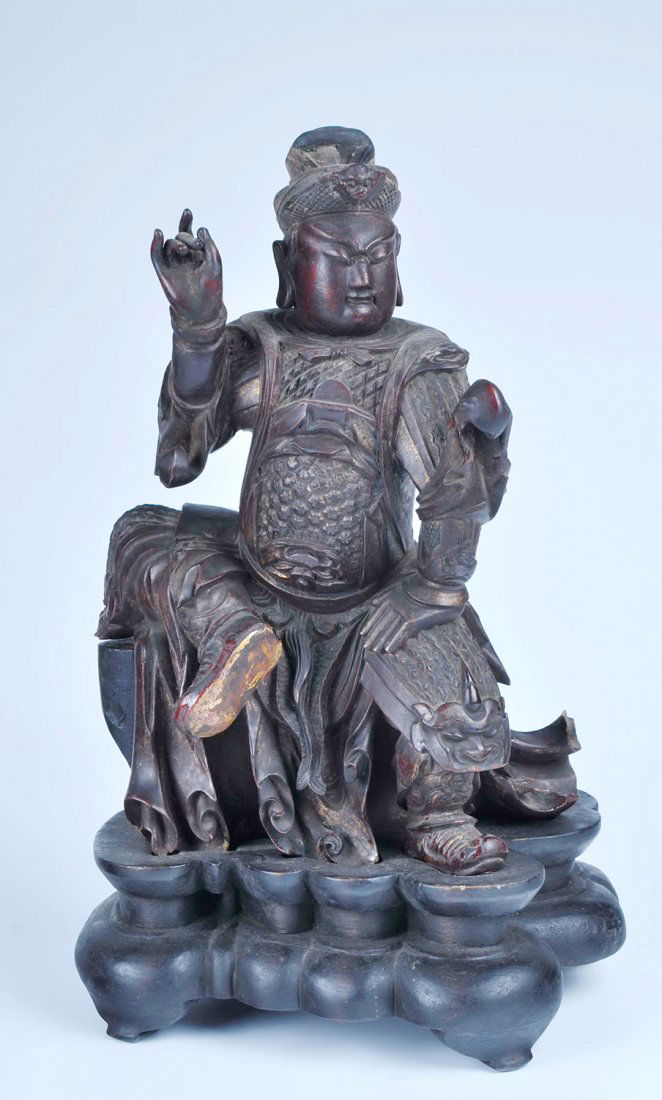 Chinese Wood Carved Warrior (1 of 6)