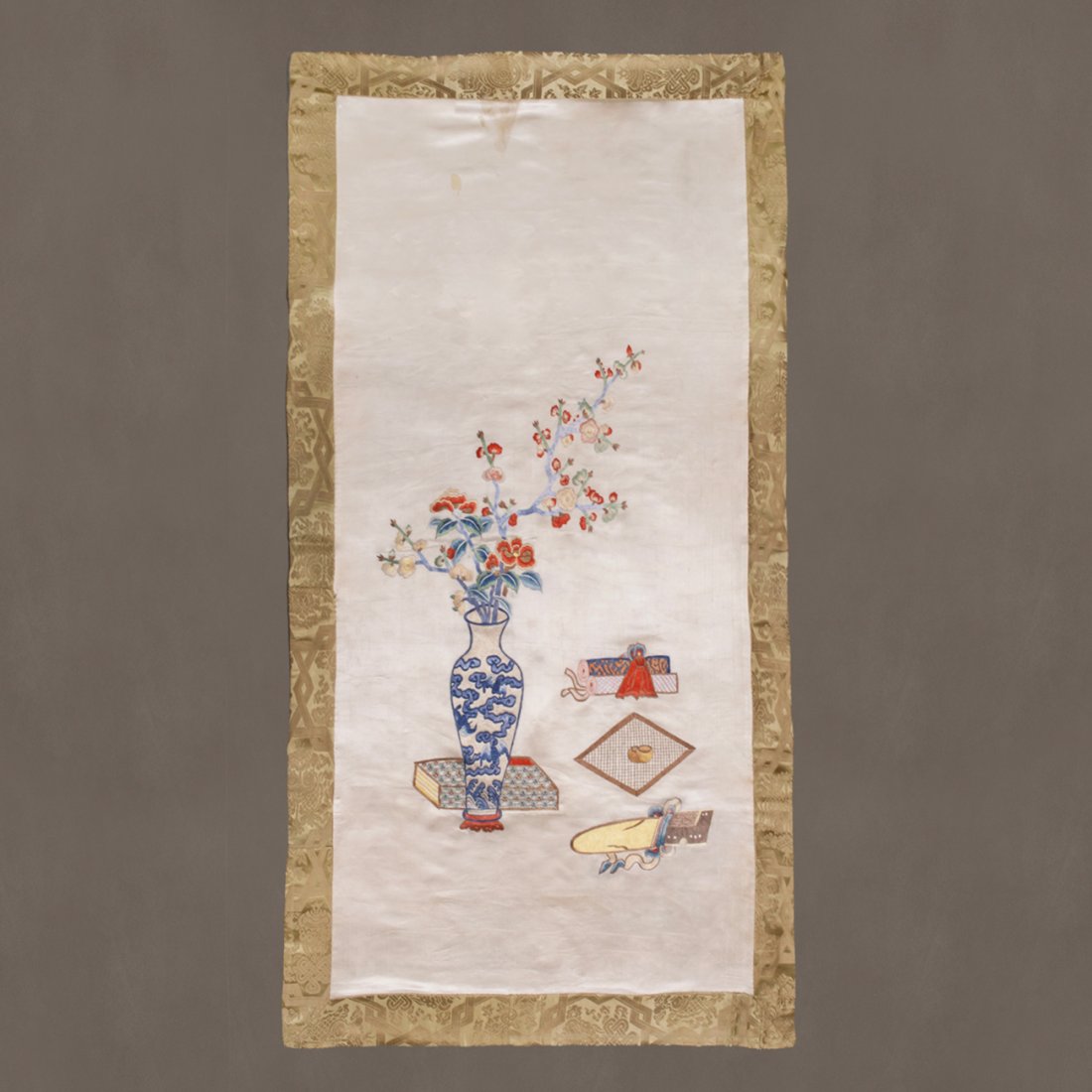 Chinese Embroidered Silk Panel (1 of 1)