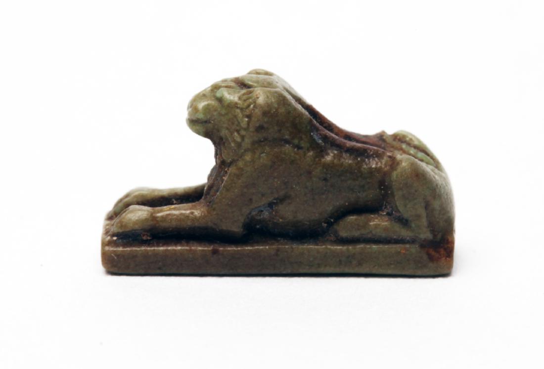 An Egyptian Stone Amulet of a Lion (1 of 3)