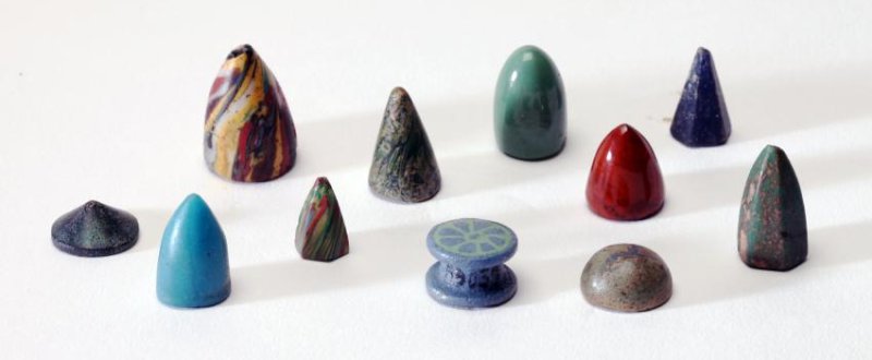 A Group of Ancient Egyptian Senet Gaming Pieces (1 of 2)