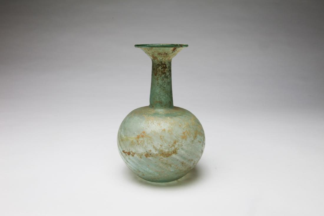 LARGE LATE ROMAN GLASS BOTTLE May 17 LARGE LATE ROMAN GLASS BOTTLE May 17