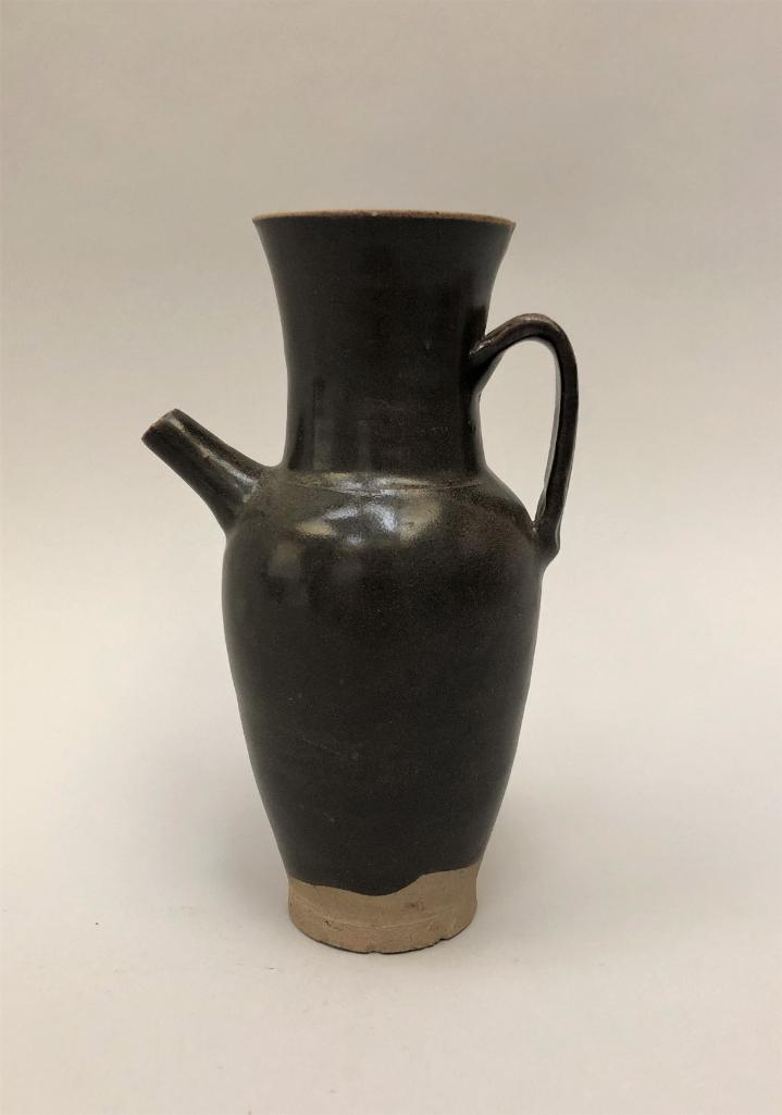 Ancient Chinese Glazed Ewer: China, Tang-Song Dynasty, c. 9th-11th century. 20.5cm (8.1in). Ex Ai Weiwei collection