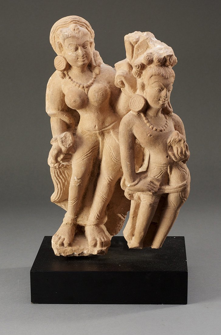 Medieval Indian Stone Figural Group (1 of 2)