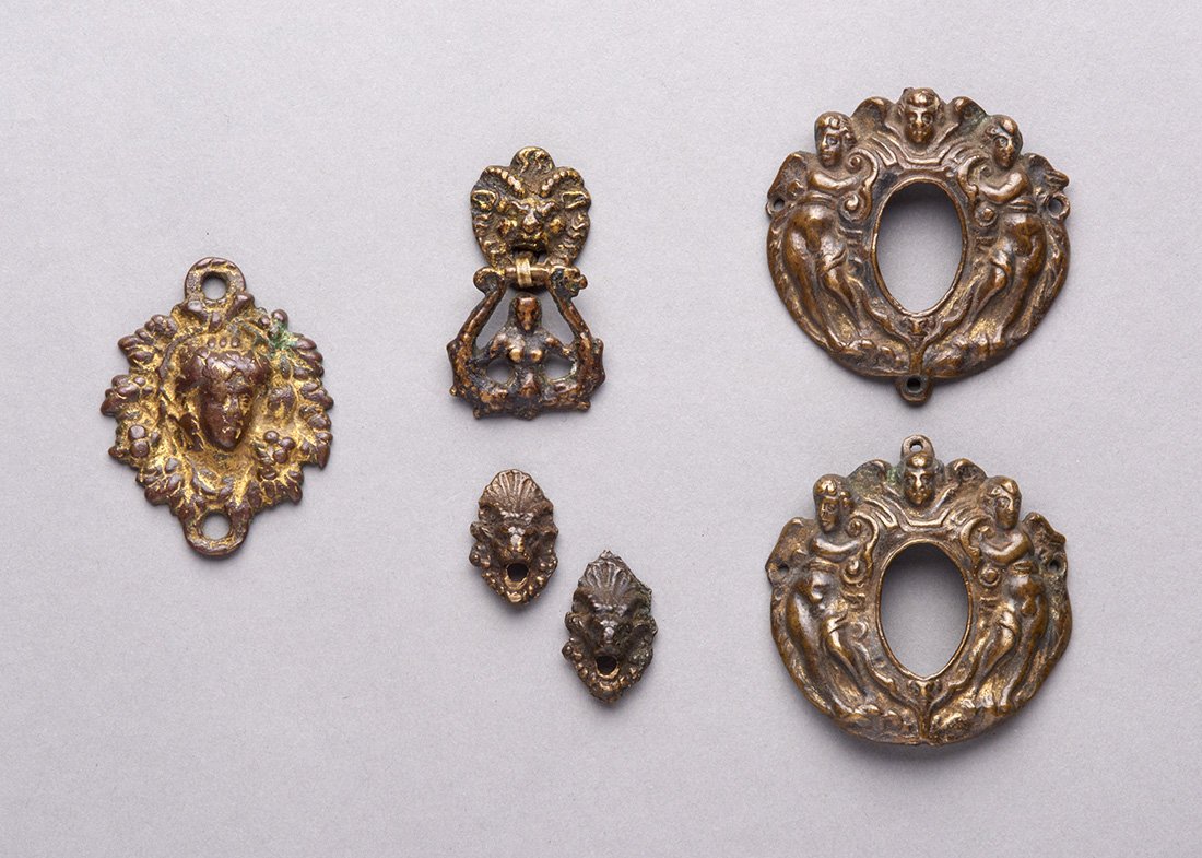 Six Renaissance Bronze Mounts Ex Museum (1 of 2)