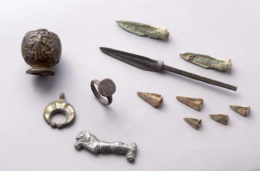 Twelve Ancient Roman Bronze Artifacts (1 of 1)