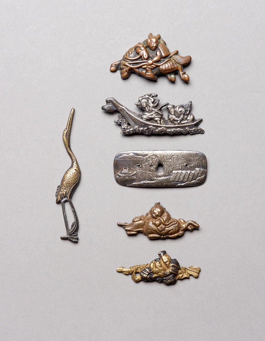 Group of Six Japanese Fittings (1 of 1)