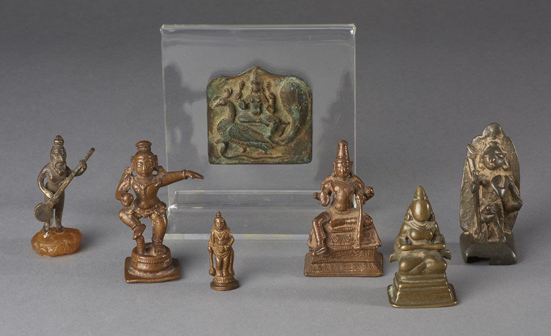 Seven Small Indian Bronze Figures (1 of 1)