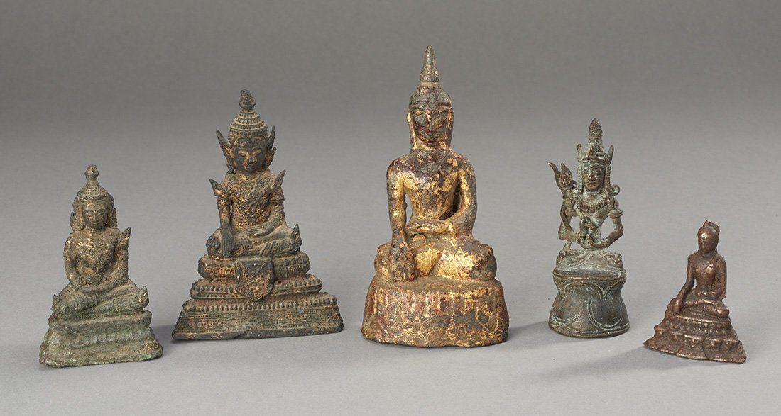 Five Asian Bronze Figures (1 of 1)