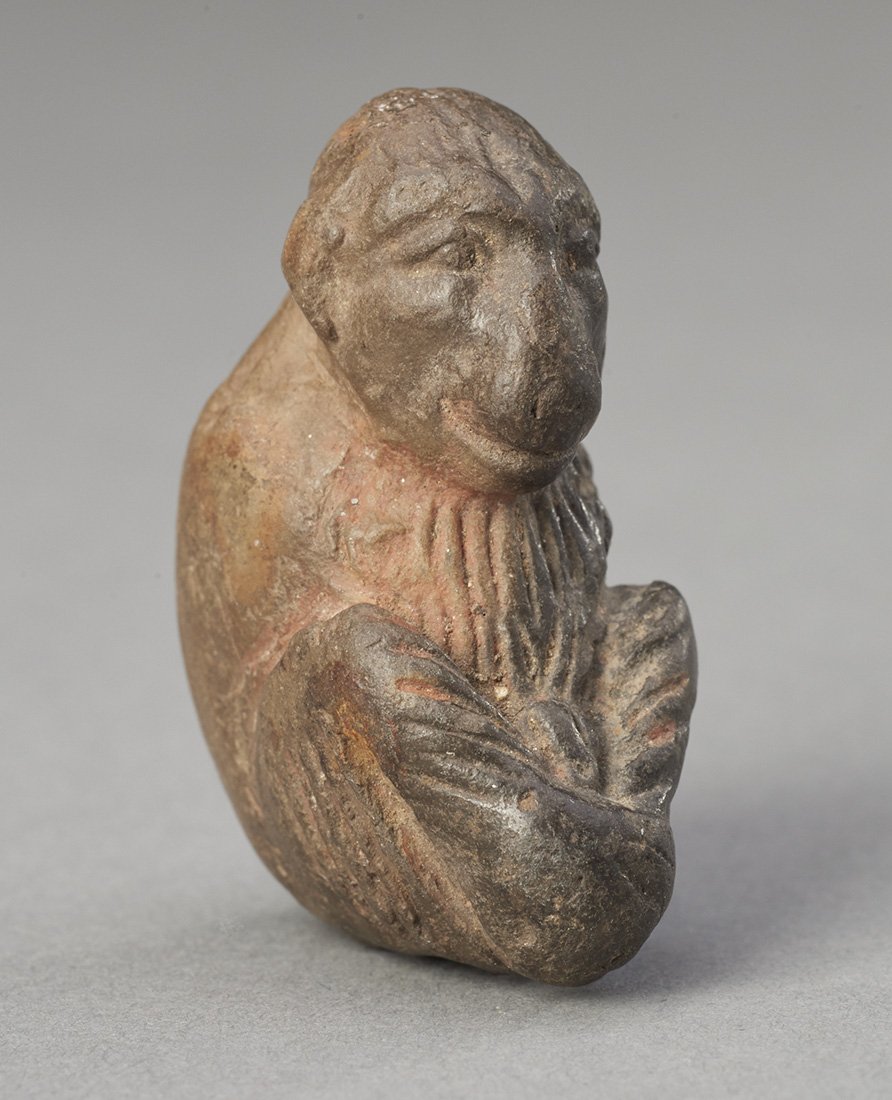 Ancient Egyptian Stone Figure of a Baboon (1 of 1)