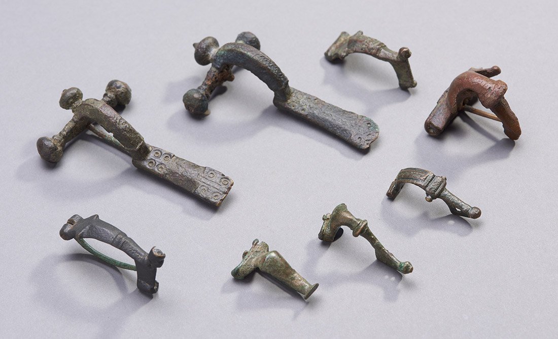 8 Ancient Roman Fibulae (1 of 1)