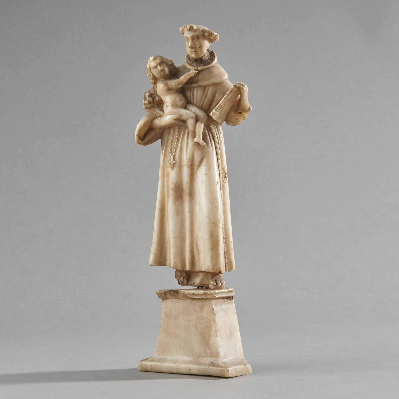 Early Alabaster Figure of St. Anthony (1 of 1)