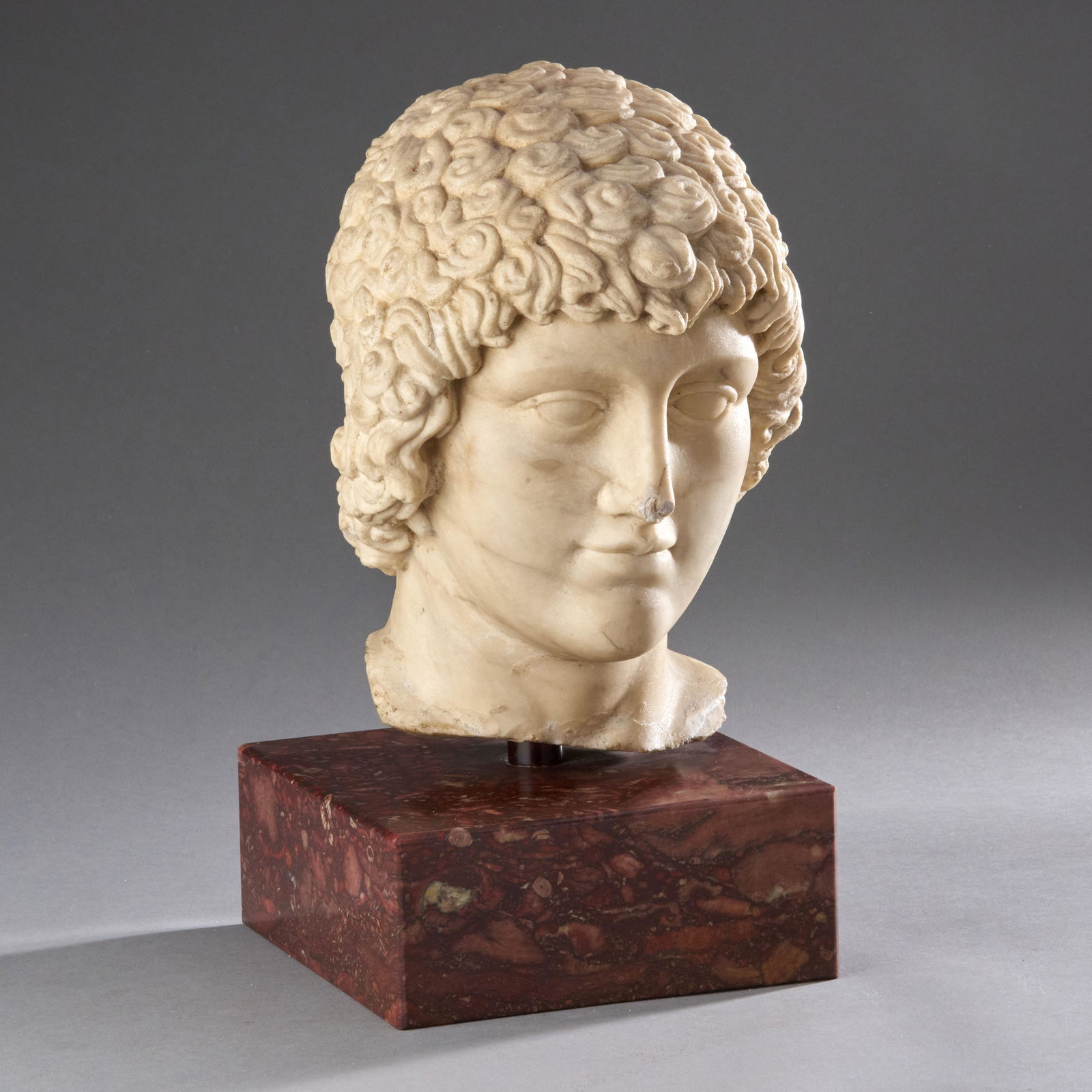 Lifesize Italian Marble Bust of a Boy (1 of 2)