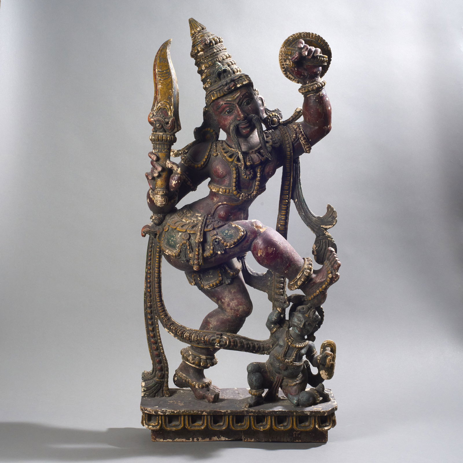 Large Indian Wood Figure of Shiva (1 of 2)