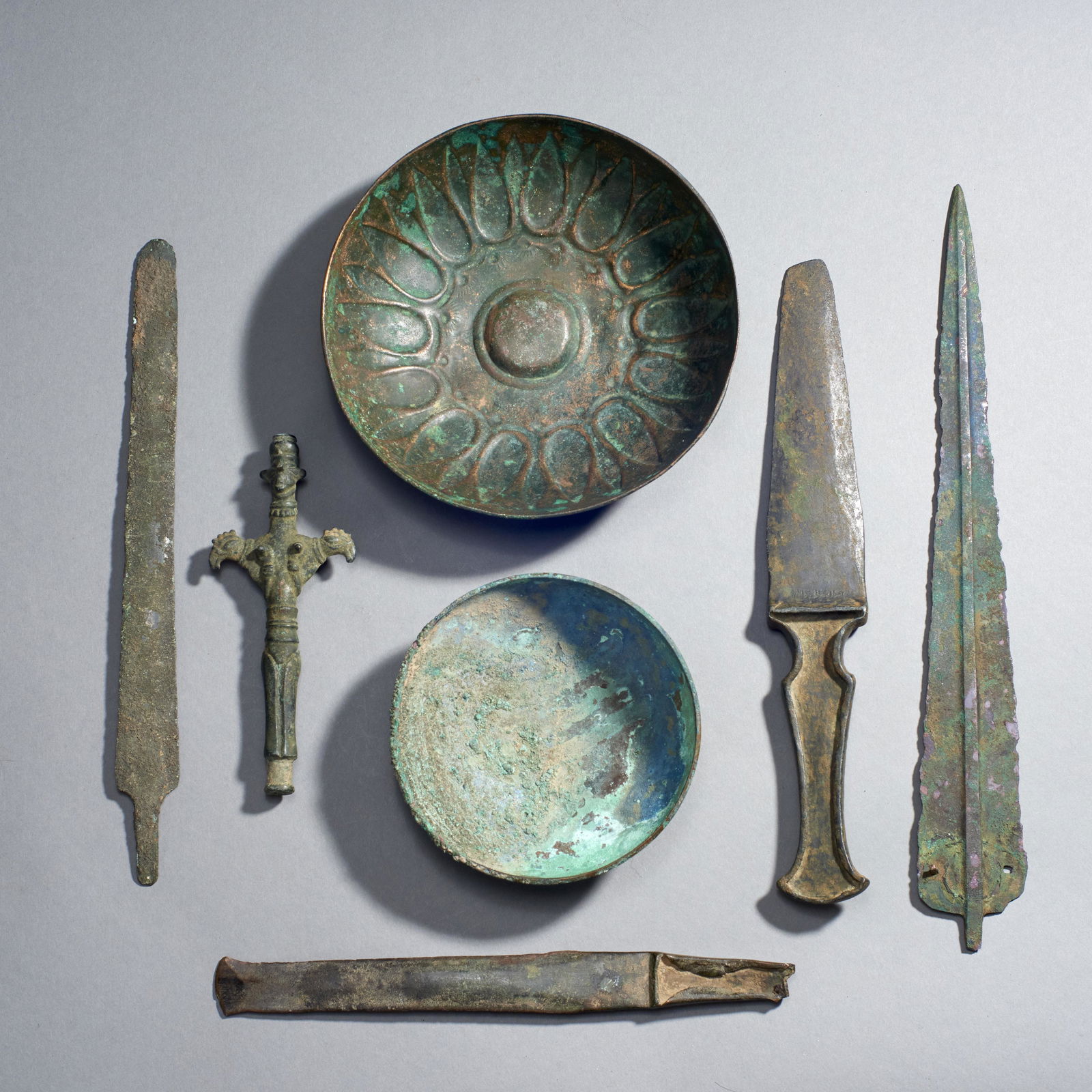 Seven Ancient Luristan Bronze Objects (1 of 2)