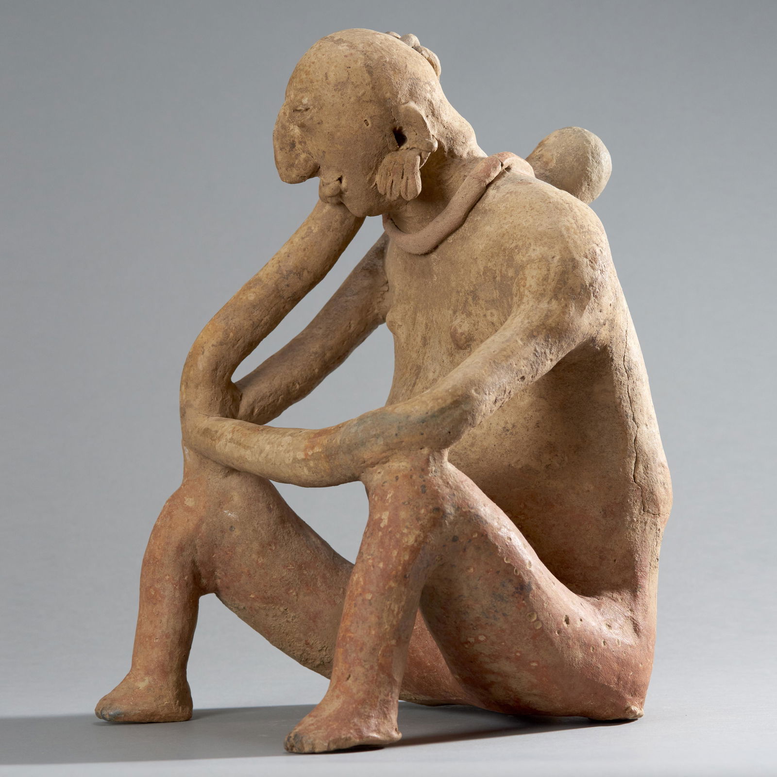 Large Pre-Columbian Seated Figure (1 of 5)