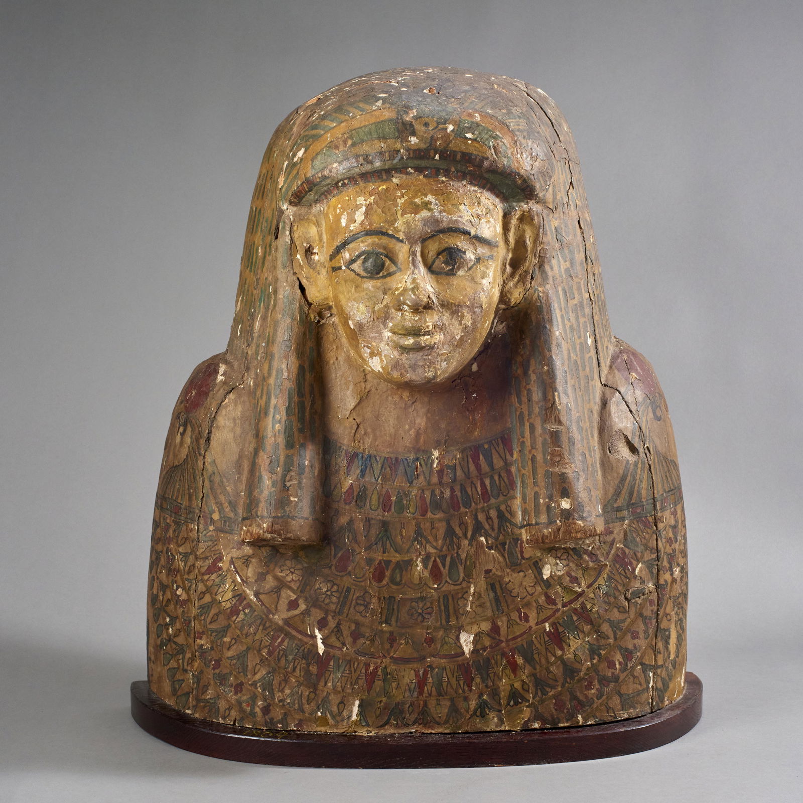 Ancient Egyptian Sarcophagus Lid Fragment (1 of 4)