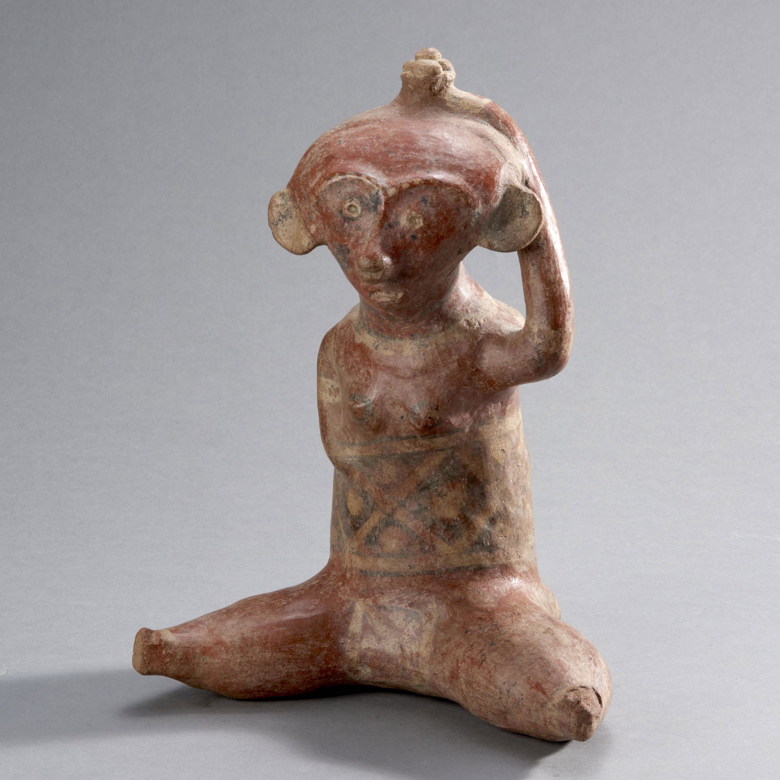 Pre-Columbian Seated Female Terracotta Figure (1 of 3)