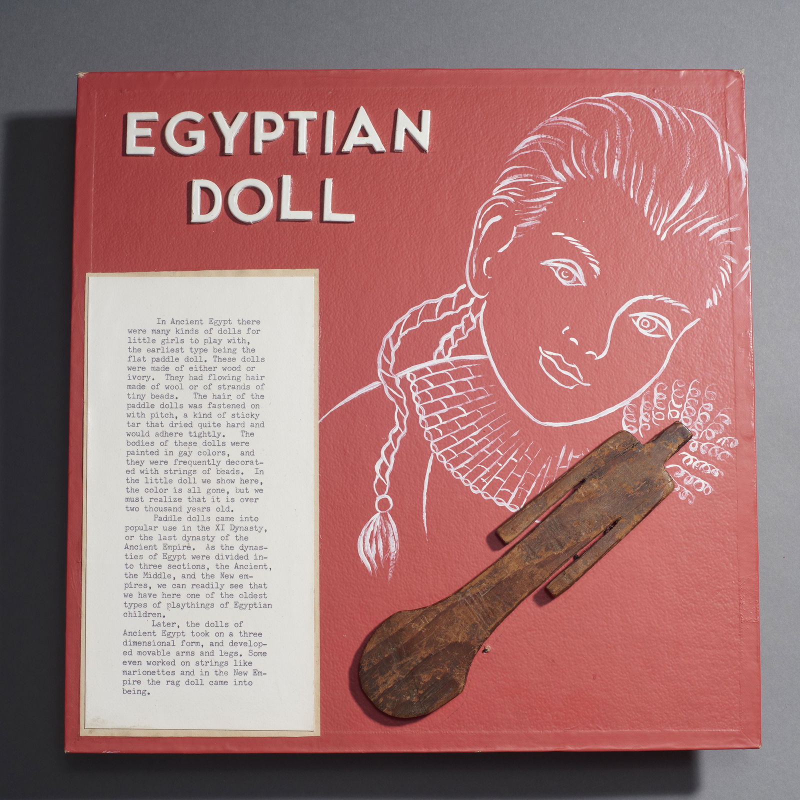 Very Rare Egyptian Wood Doll (1 of 2)