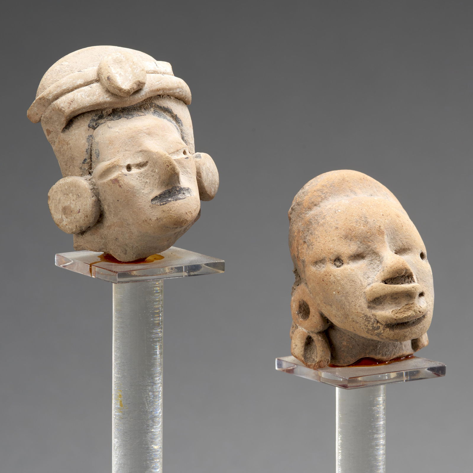 Two Pre-Columbian Terracotta Heads (1 of 3)