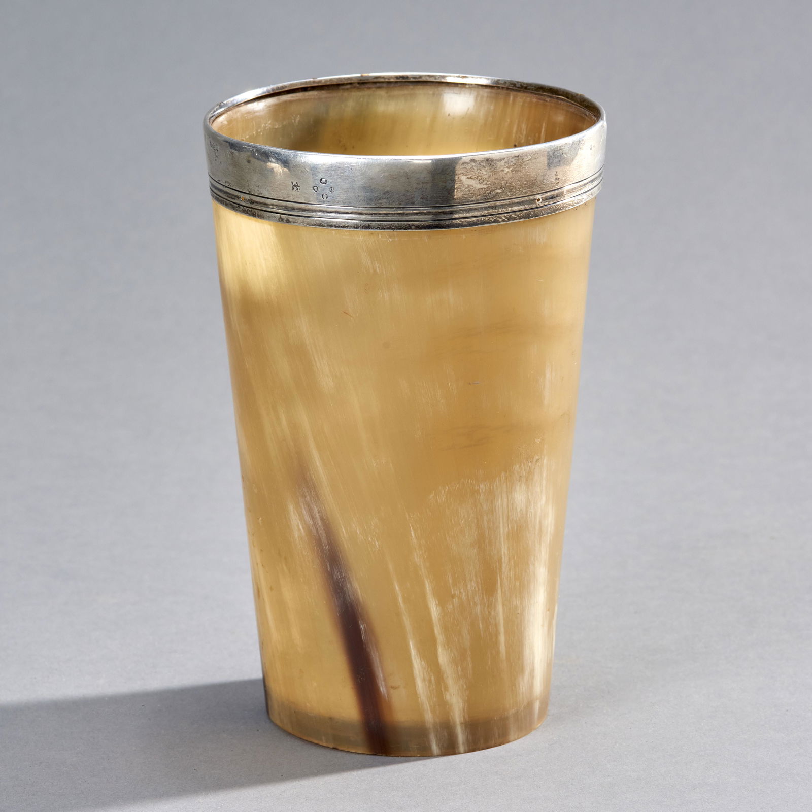Very Large Horn & Silver Beaker Dated 1823 (1 of 3)