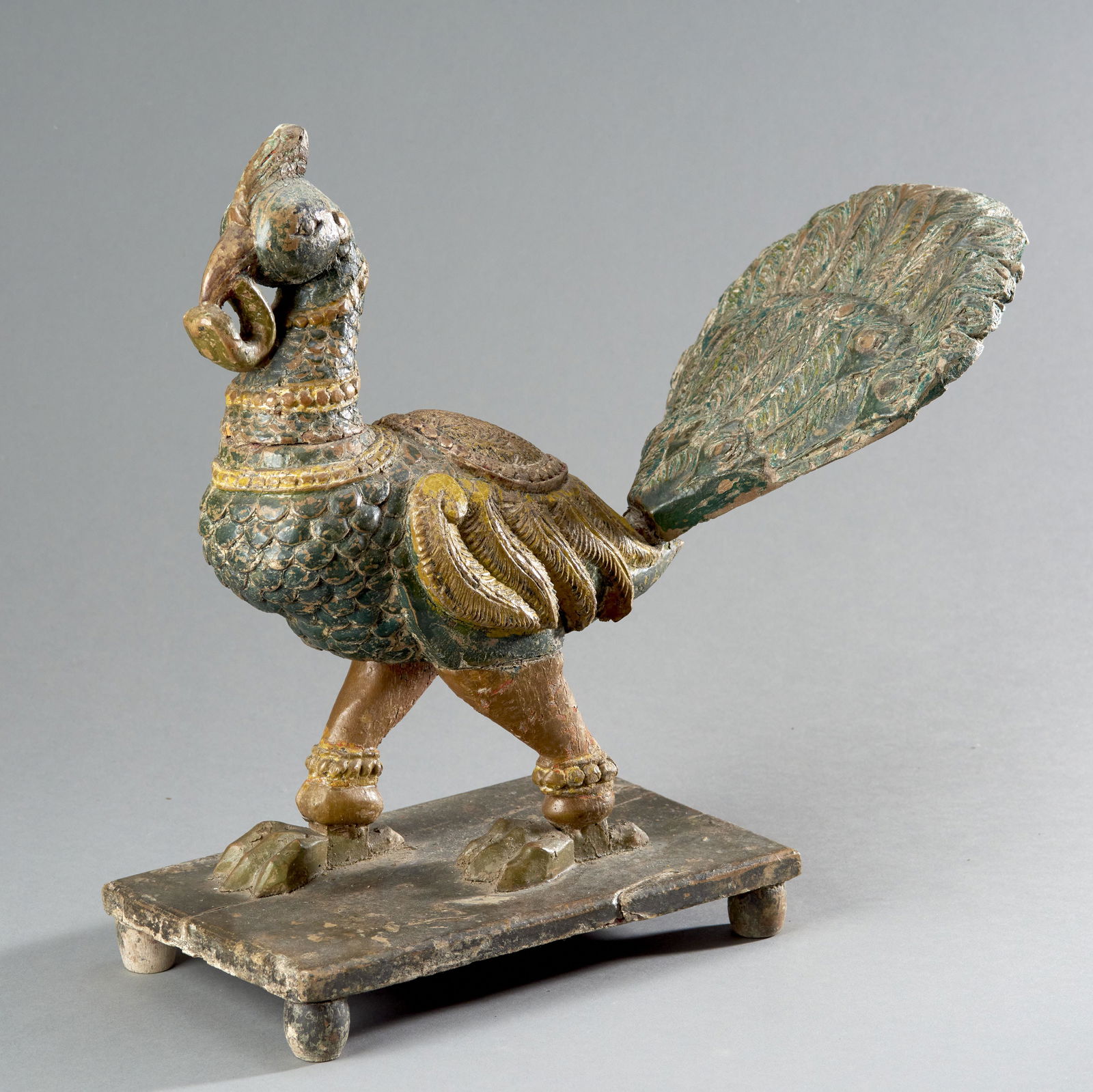 Indian Wooden Peacock (1 of 2)