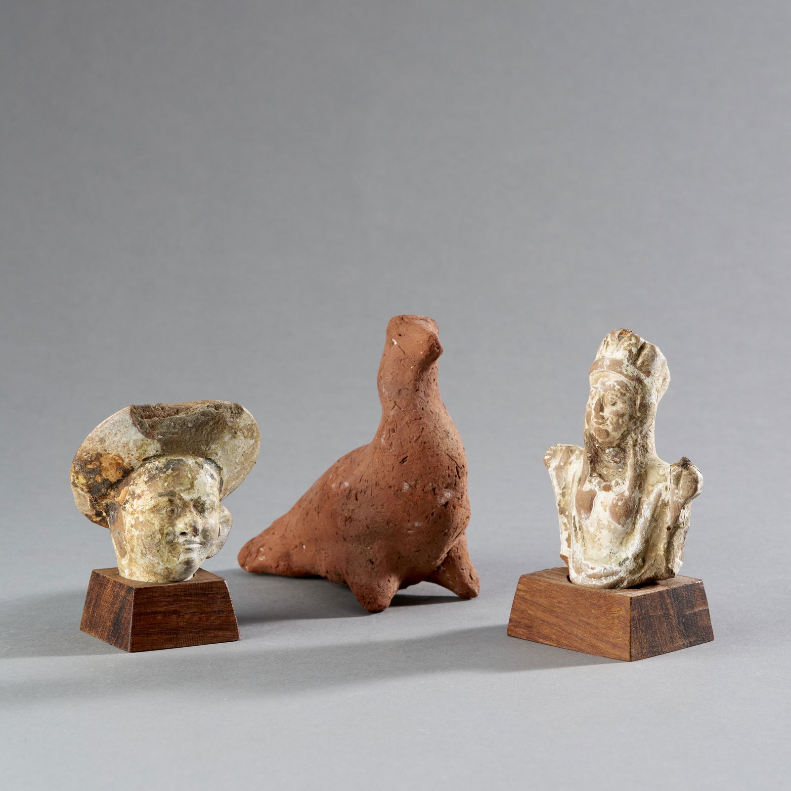 Three Etruscan Pottery Figures (1 of 1)