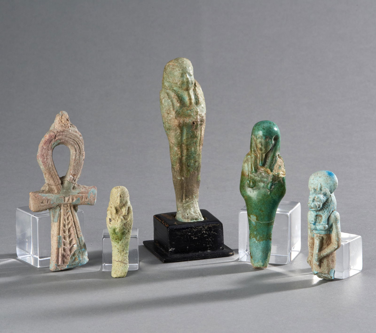Five Egyptian Faience Figures (1 of 3)
