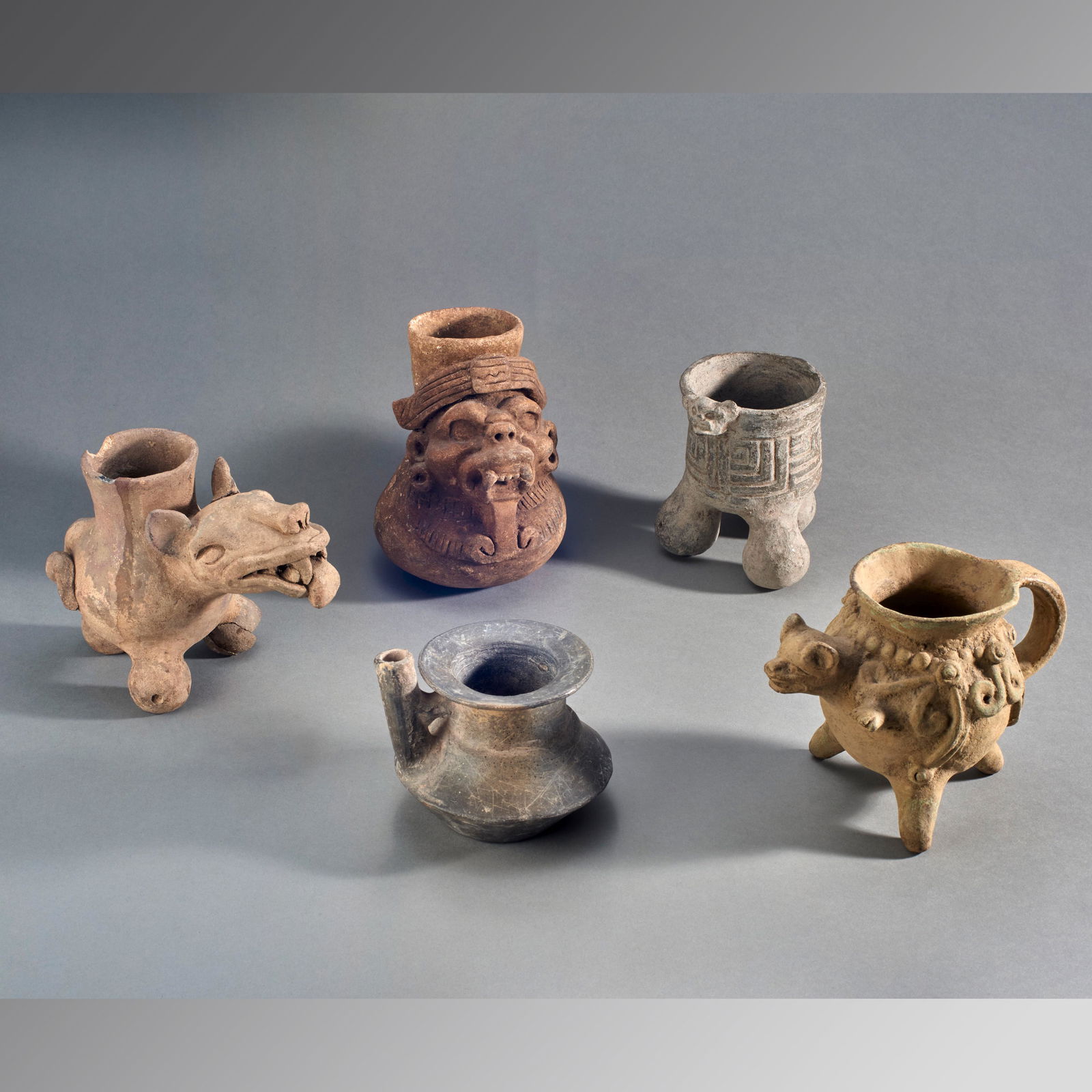 Collection of 5 Pre-Columbian Vessels (1 of 1)
