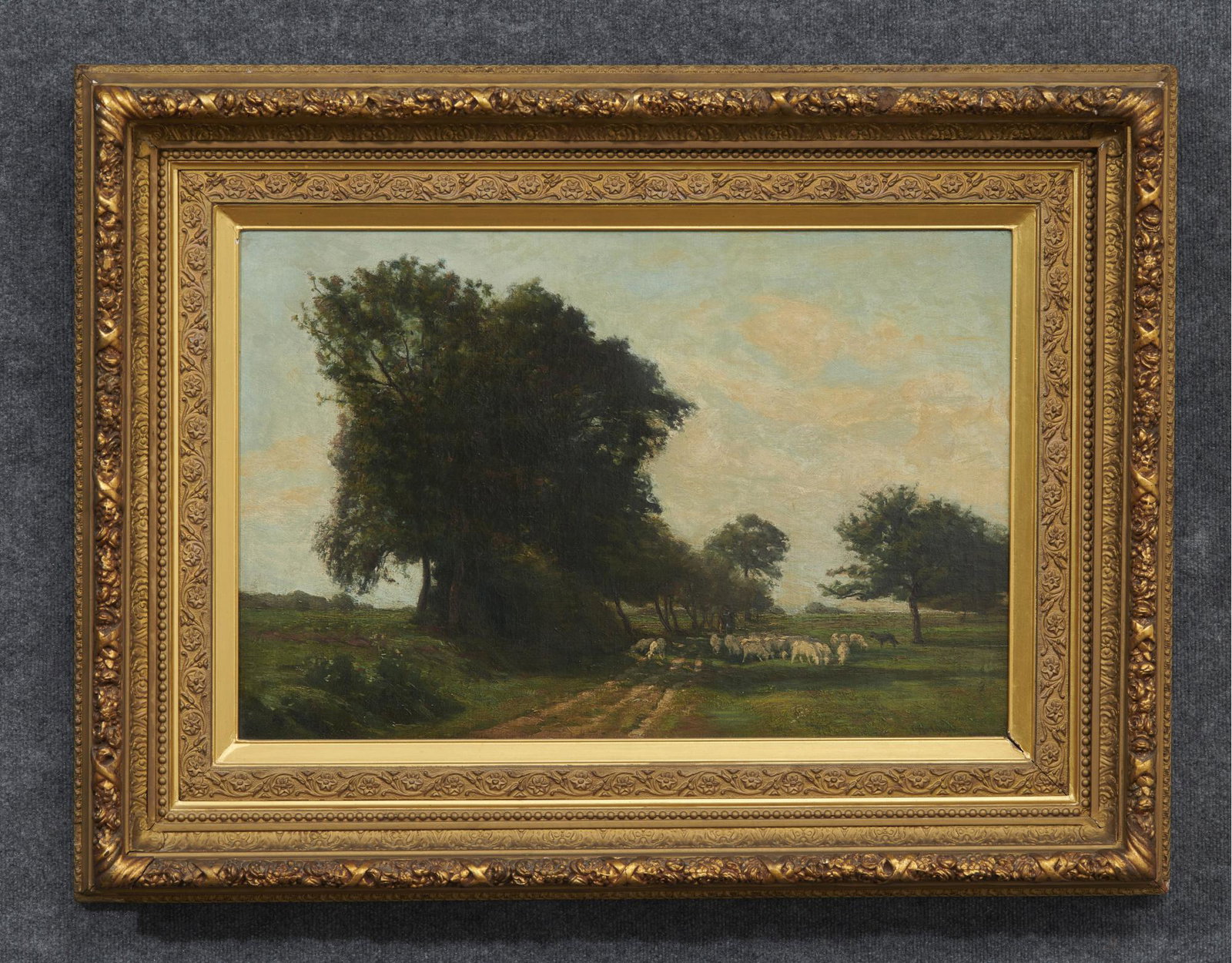 C.H. Hayden, Oil On Canvas, Sheep In A Field (1 of 3)