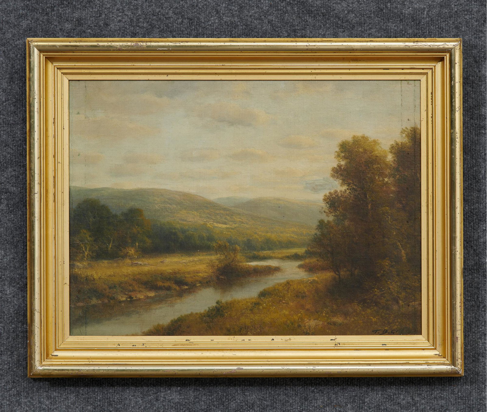 T. B. Griffin, Oil On Canvas, River Scene (1 of 5)