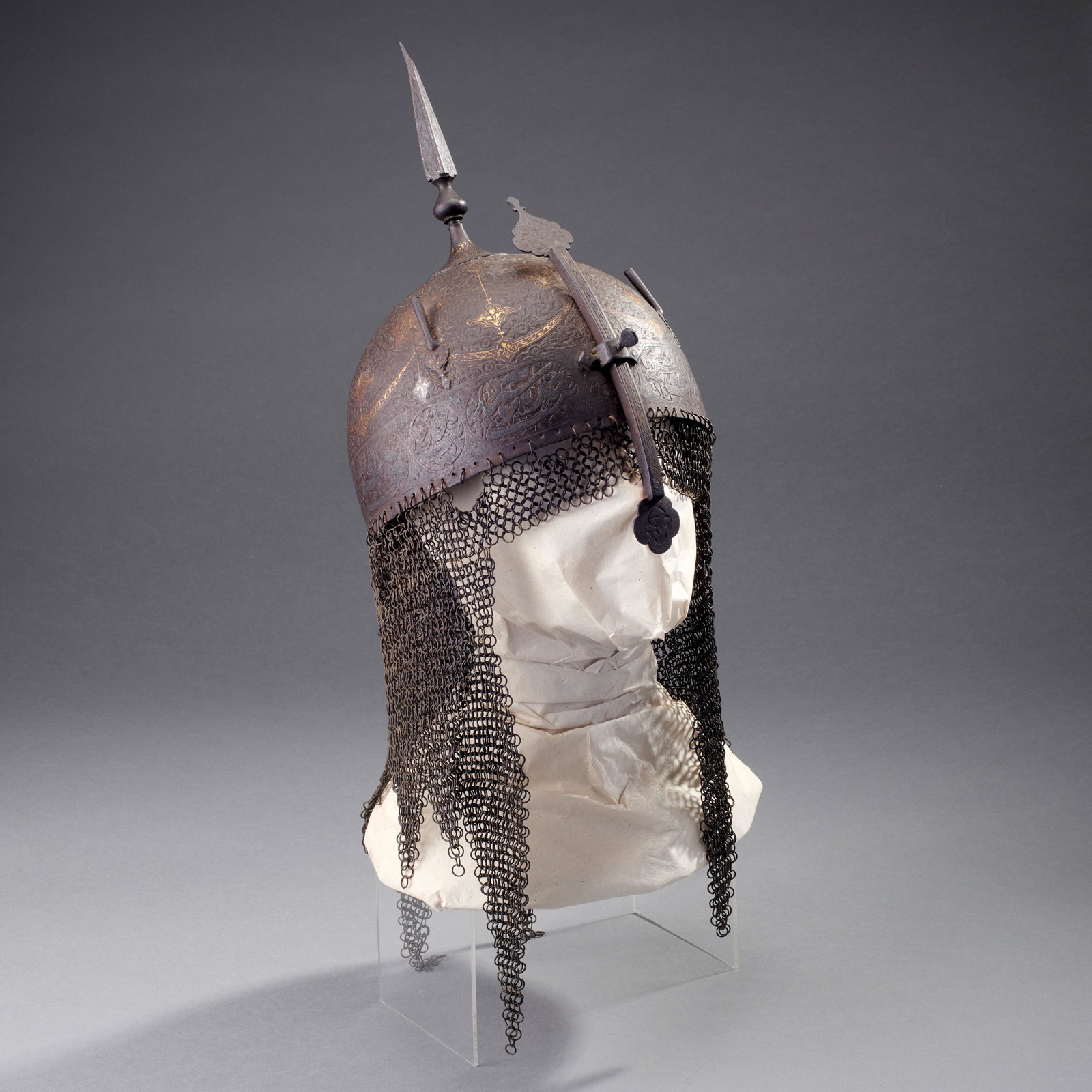 A Good Early Persian Helmet (1 of 3)