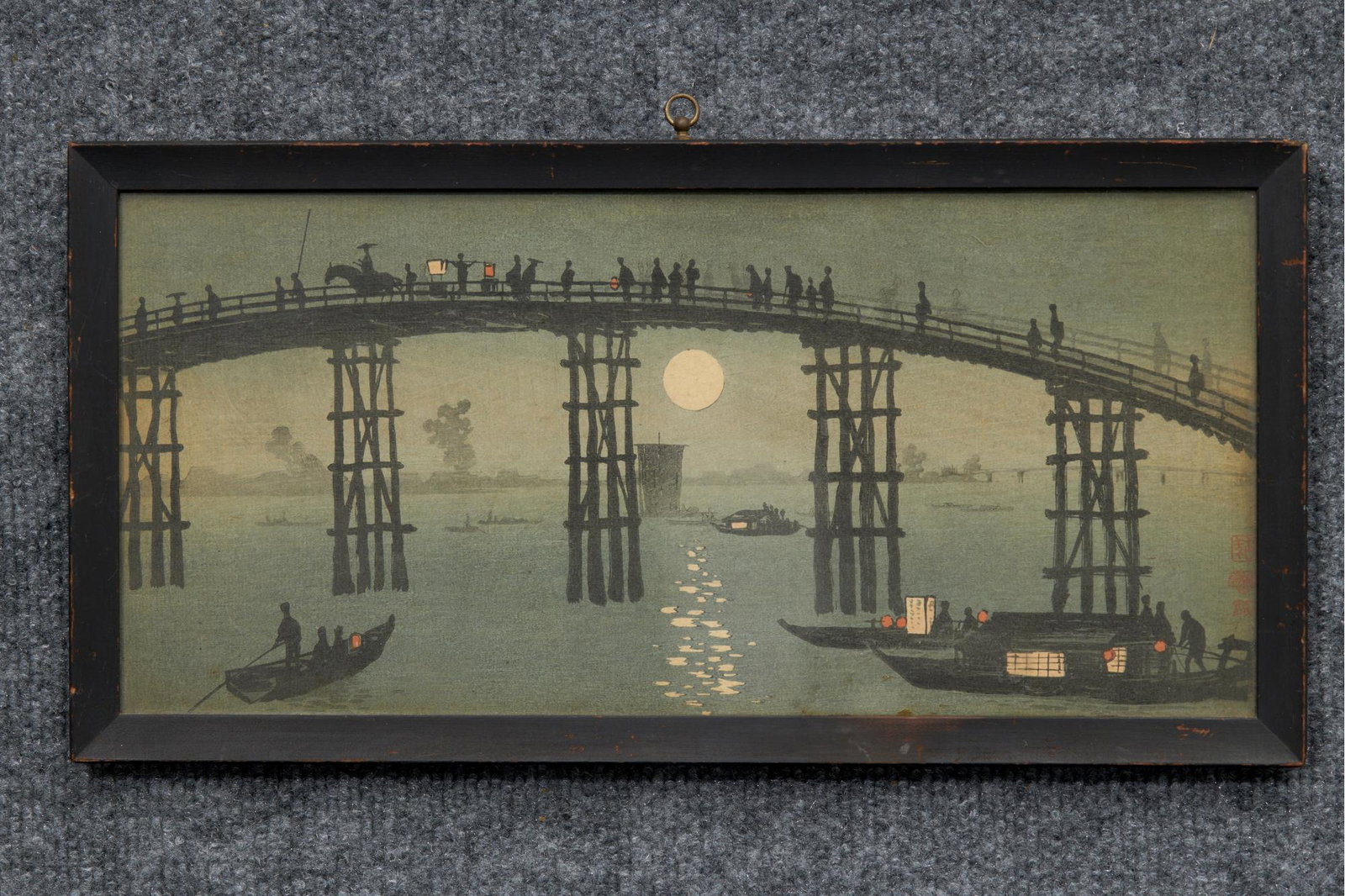 Rare Konen Uehara Japanese Woodblock Print (1 of 3)