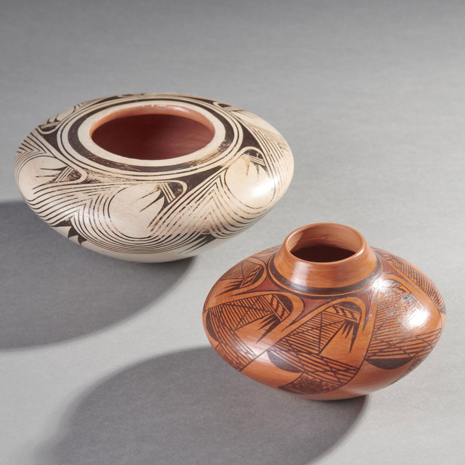 Group Of 2 Native American Hopi Pottery Vessels (1 of 3)