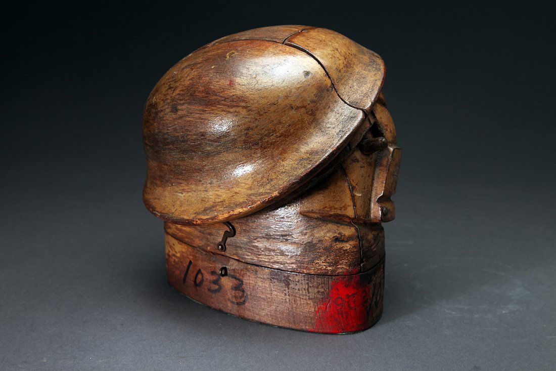Antique Wooden Hat Form Sculpture (1 of 5)