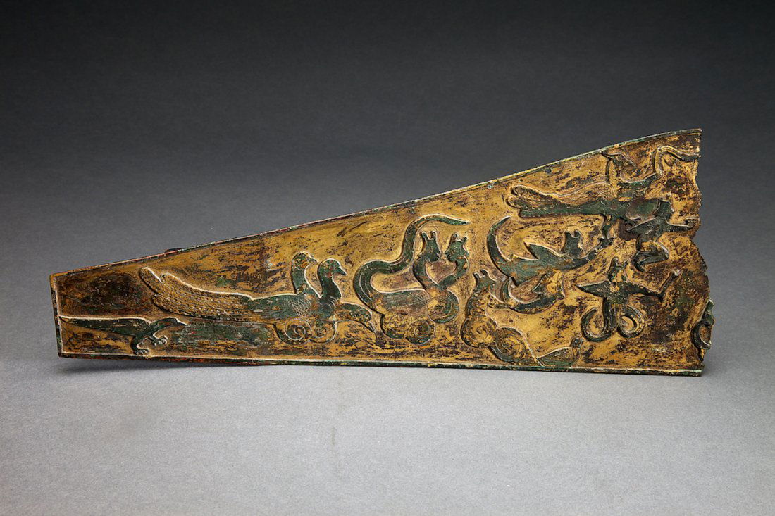 Ancient Gilt Bronze Chinese Fragment (1 of 2)