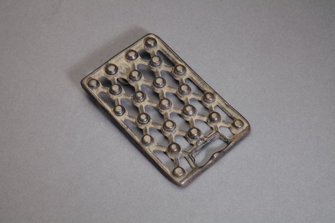 Early Openwork Bronze Belt Buckle (1 of 2)